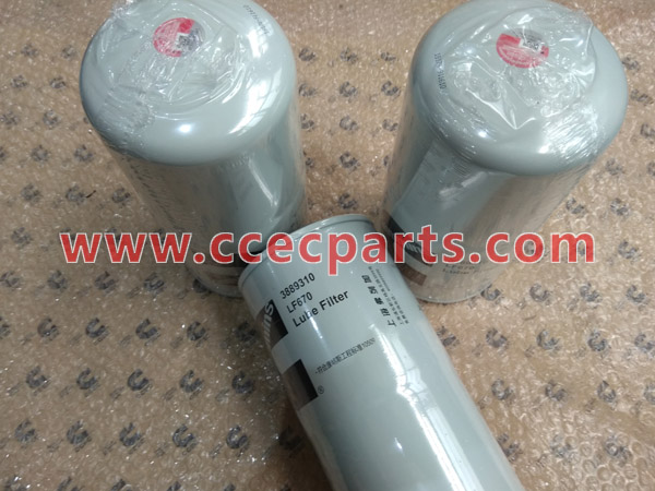 CCEC 3889310 Elemento de filtro de aceite lubricante LF670